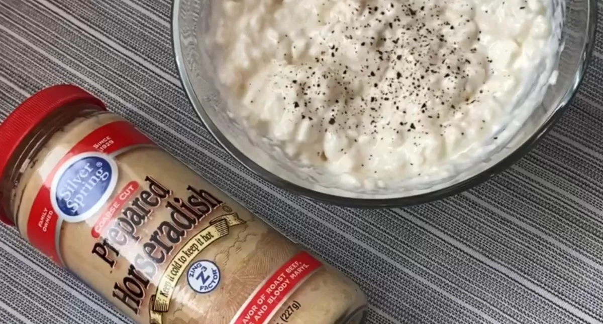 Horseradish Cottage Cheese Dip